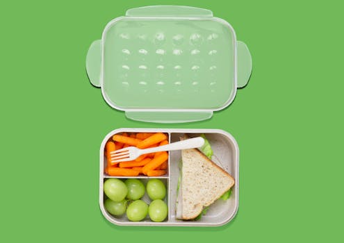 meal prep containers with healthy breakfast options