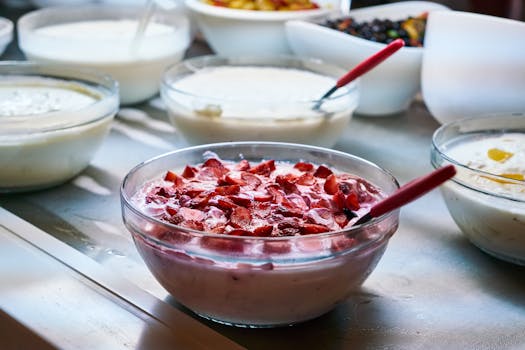 healthy snacks in bowls