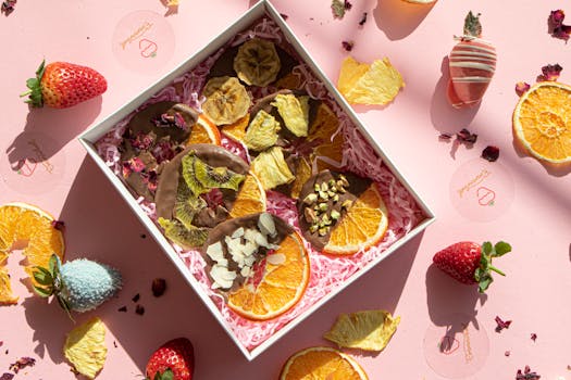 colorful assorted fruits and nuts