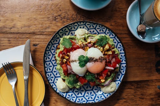 Avocado toast with toppings