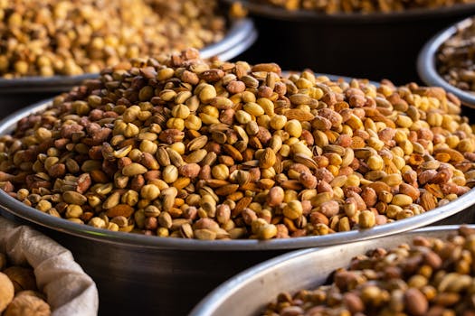 assorted nuts in a bowl