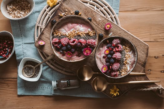 jar of overnight oats with berries