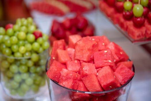 refreshing watermelon cubes