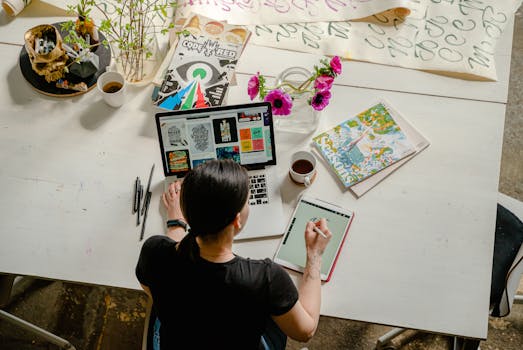 a busy professional snacking at the desk