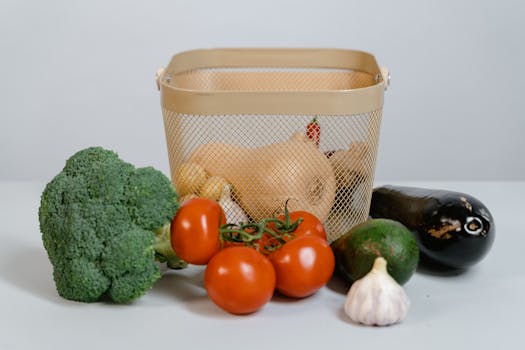 colorful vegetables in a basket