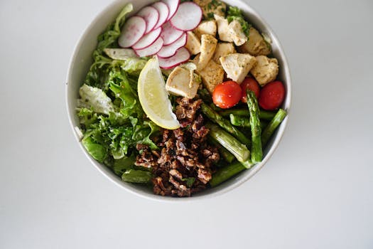 healthy bean-based dip with assorted vegetables