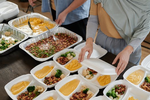 meal prep snacks in labeled containers