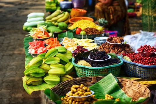 assorted healthy snacks