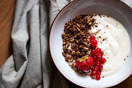 Greek yogurt with berries